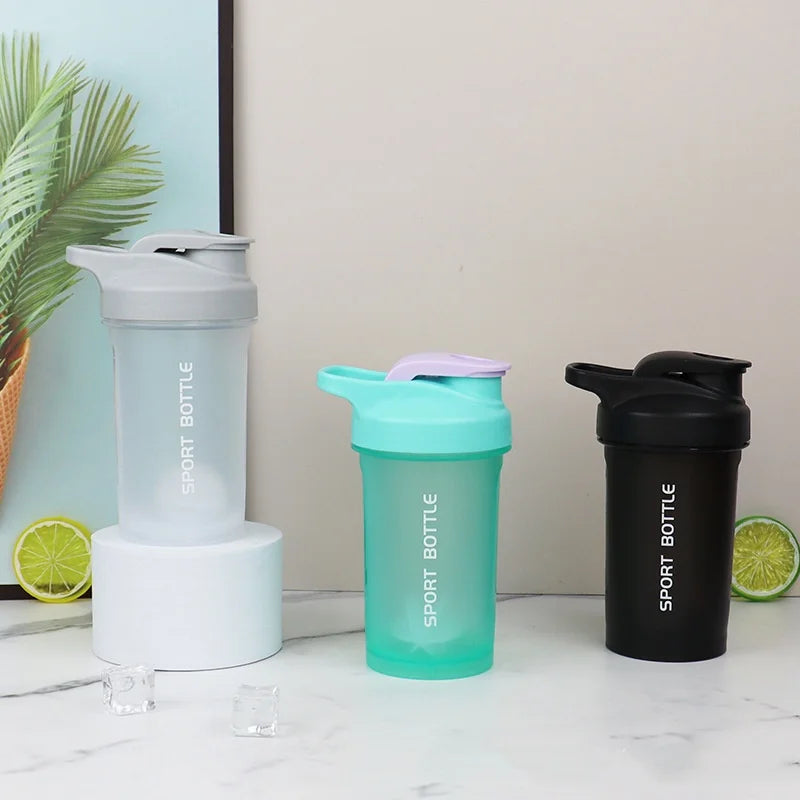 Portable 300ml Protein Powder Shaker Bottle Leak Proof Water Bottle for Gym Outdoor Fitness Training Sport Mixing Cup