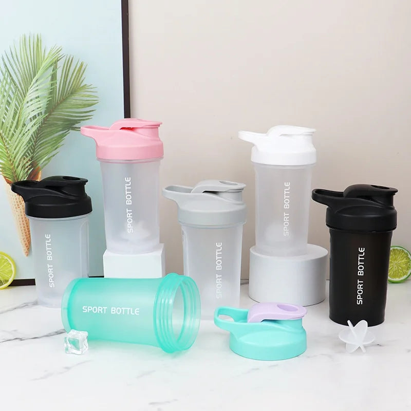 Portable 300ml Protein Powder Shaker Bottle Leak Proof Water Bottle for Gym Outdoor Fitness Training Sport Mixing Cup