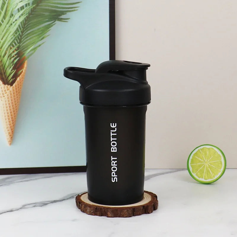 Portable 300ml Protein Powder Shaker Bottle Leak Proof Water Bottle for Gym Outdoor Fitness Training Sport Mixing Cup
