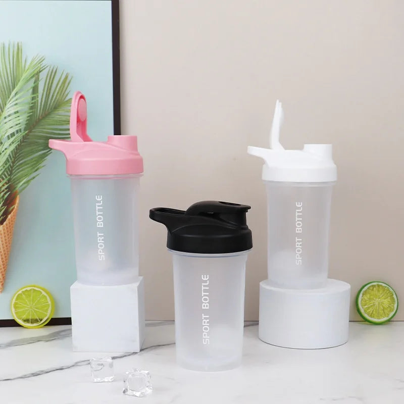 Portable 300ml Protein Powder Shaker Bottle Leak Proof Water Bottle for Gym Outdoor Fitness Training Sport Mixing Cup